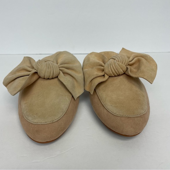 Suede Leather Bow SLIDES/MULES Size 9.5 - Picture 4 of 6